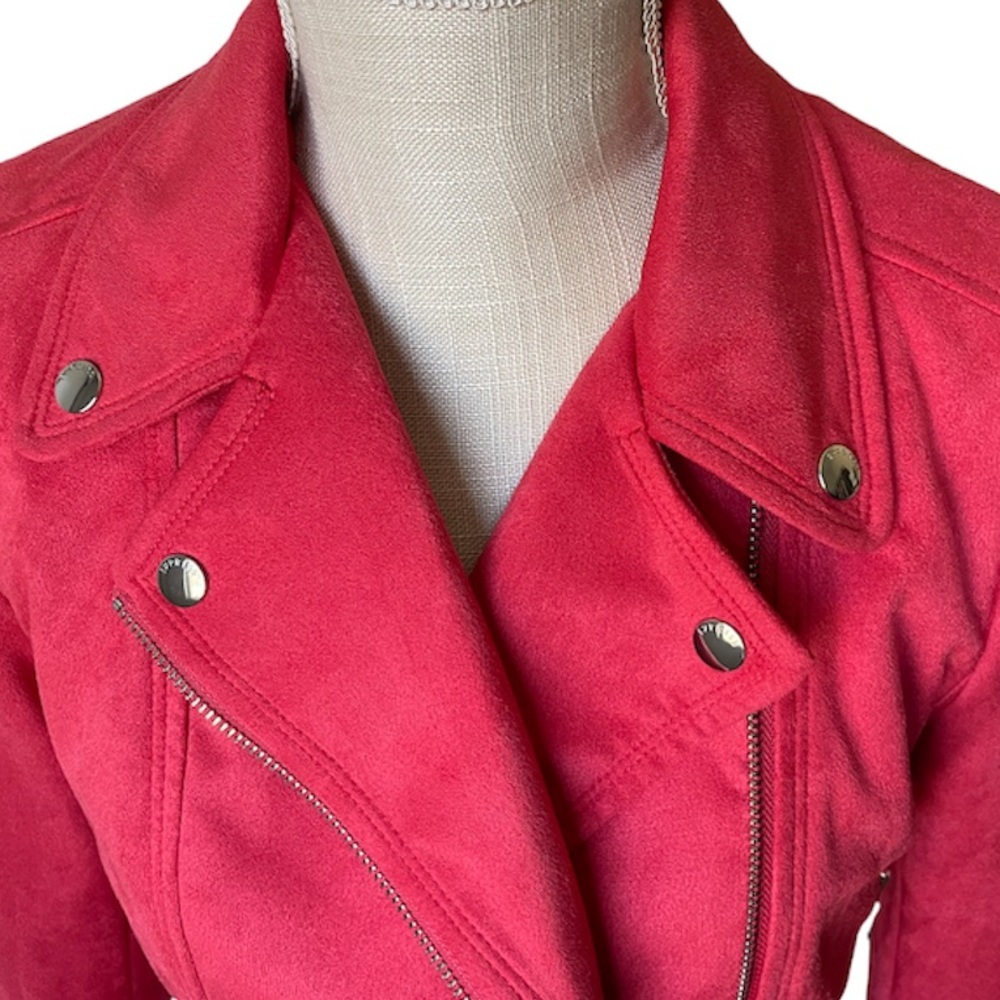 EXPRESS Moto Faux Suede Jacket - Picture 6 of 16